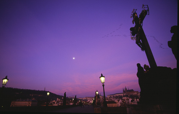 Prague, dawn.